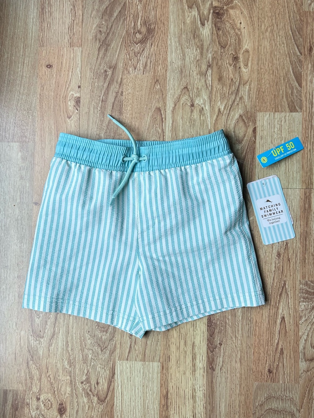 NWT Tommy Bahama Swim Trunks Seersucker 4T